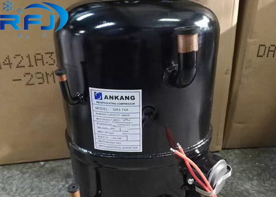 Mua 3.5 HP R404a QR3-74A Ankang Hermetic Piston Refrigeration Compressor cho ứng dụng 220-380V 3PH 50Hz hoặc 380-460V 60Hz online manufacture