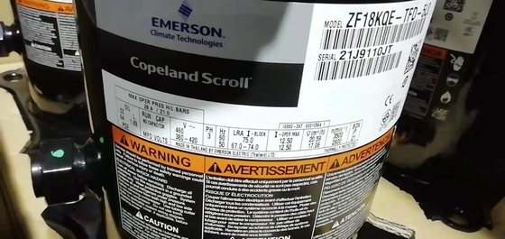 Máy nén cuộn Copeland 3HP ZB21KQE-PFJ-558 Máy nén Copeland Hermetic để làm lạnh