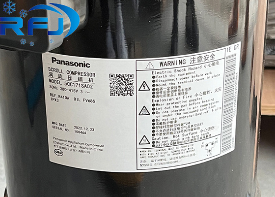 5CC171SA02 Panasonic Scroll Compressor 50 Hz 380 - 415 V 3 Pha