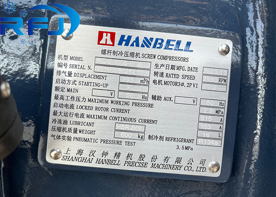 Máy nén vít Hanbell RC-2-300B-W 67HP cho ngành công nghiệp làm lạnh