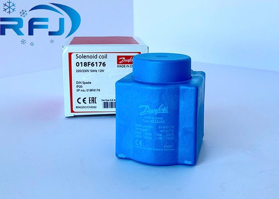 018F6176 Danfoss Solenoid Coil 220/230V 50Hz 12W 100% nguyên bản