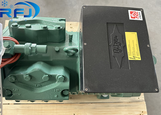 4PES-12Y-40P Máy nén pít-ton bán kín 12HP 400V 50Hz Tâm lạnh màu xanh lá cây (4PCS-10.2)