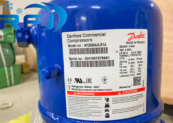 Máy nén làm lạnh máy nén piston Maneurop NTZ068A4LR1A chất làm lạnh R404a-R507
