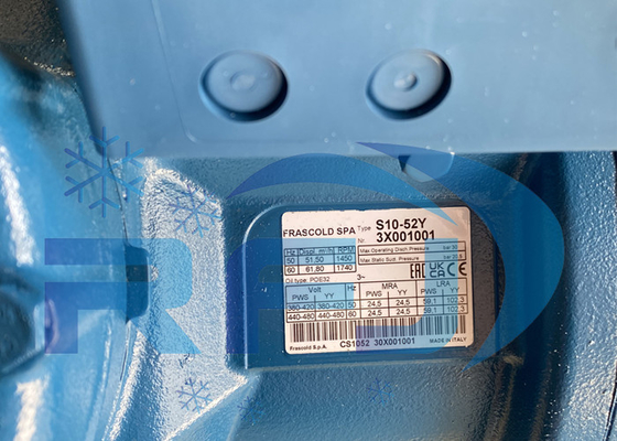 S10-52Y Máy nén bán kín Máy nén làm lạnh R134a 380~420V-3-50Hz 440~480V-3-60Hz