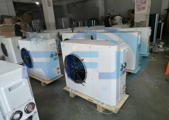 Đơn vị loại hộp vòng xoắn bên ngoài một quạt Đơn vị làm lạnh điều hòa nhiệt độ trung bình-cao R404A R22