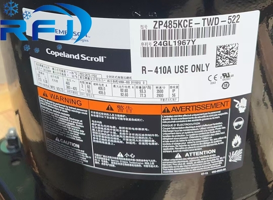 Máy nén cuộn nhiệt độ thấp ZP485KCE-TWD-522 cho hệ thống làm lạnh thương mại