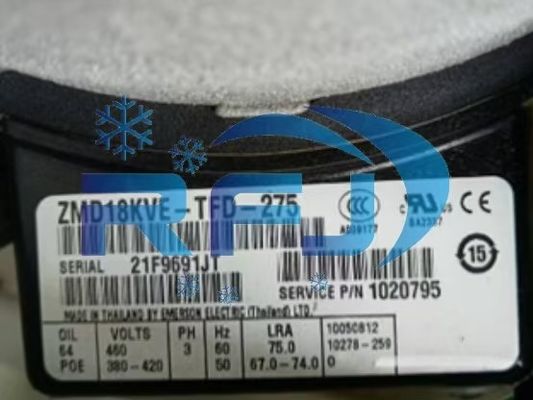 Bộ nén làm mát cuộn Copeland ZMD18KVE-TFD-275 chất làm lạnh R410A