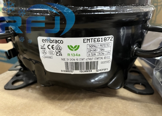 Embraco Aspera máy nén EMTE6187Z chất làm lạnh R134a Hermetic Reciprocating